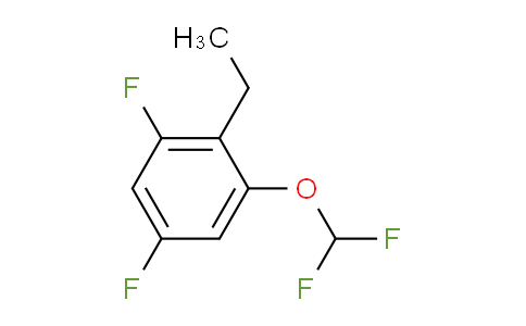 CAS No. 1804415-33-5, 1,5-Difluoro-3-difluoromethoxy-2-ethylbenzene
