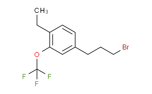 CAS No. 1804152-40-6, 1-(3-Bromopropyl)-4-ethyl-3-(trifluoromethoxy)benzene
