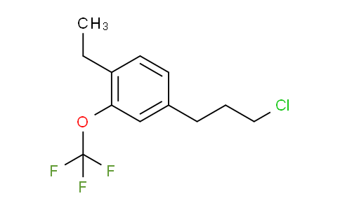 CAS No. 1805719-43-0, 1-(3-Chloropropyl)-4-ethyl-3-(trifluoromethoxy)benzene