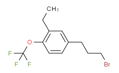 CAS No. 1804184-35-7, 1-(3-Bromopropyl)-3-ethyl-4-(trifluoromethoxy)benzene