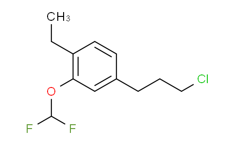 CAS No. 1806650-39-4, 1-(3-Chloropropyl)-3-(difluoromethoxy)-4-ethylbenzene
