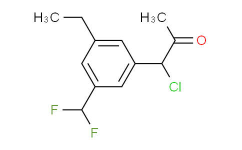 CAS No. 1804168-68-0, 1-Chloro-1-(3-(difluoromethyl)-5-ethylphenyl)propan-2-one