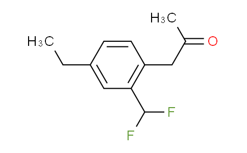 CAS No. 1804037-63-5, 1-(2-(Difluoromethyl)-4-ethylphenyl)propan-2-one