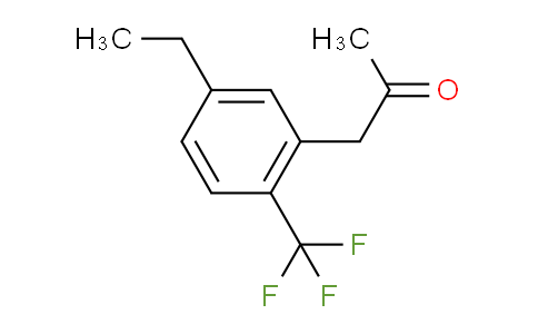 CAS No. 1804185-21-4, 1-(5-Ethyl-2-(trifluoromethyl)phenyl)propan-2-one