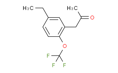 CAS No. 1806690-10-7, 1-(5-Ethyl-2-(trifluoromethoxy)phenyl)propan-2-one