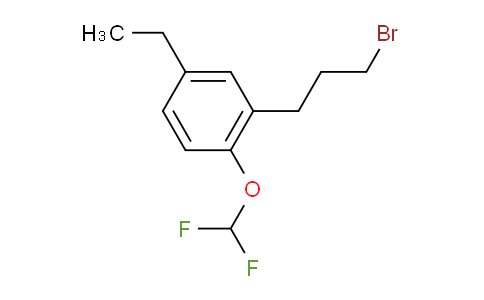 CAS No. 1803716-50-8, 1-(3-Bromopropyl)-2-(difluoromethoxy)-5-ethylbenzene