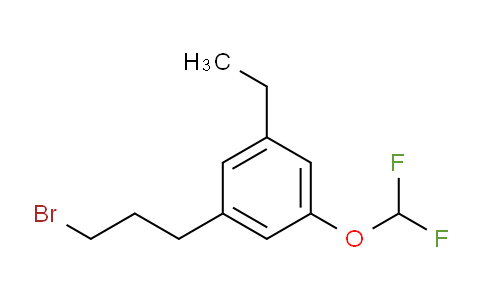 CAS No. 1804187-69-6, 1-(3-Bromopropyl)-3-(difluoromethoxy)-5-ethylbenzene