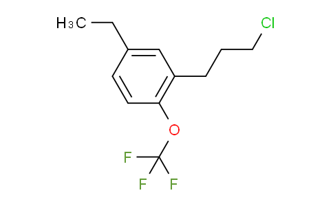 CAS No. 1806443-91-3, 1-(3-Chloropropyl)-5-ethyl-2-(trifluoromethoxy)benzene