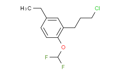 CAS No. 1803716-54-2, 1-(3-Chloropropyl)-2-(difluoromethoxy)-5-ethylbenzene