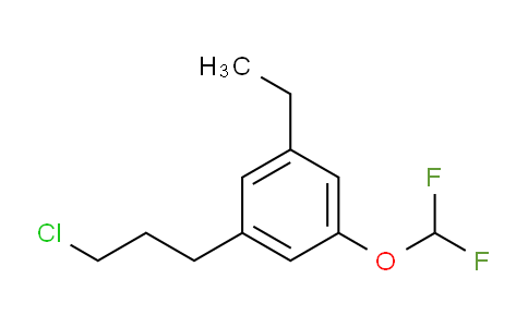 CAS No. 1805891-86-4, 1-(3-Chloropropyl)-3-(difluoromethoxy)-5-ethylbenzene