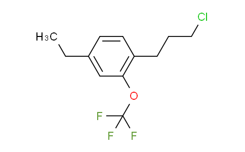 CAS No. 1804184-40-4, 1-(3-Chloropropyl)-4-ethyl-2-(trifluoromethoxy)benzene