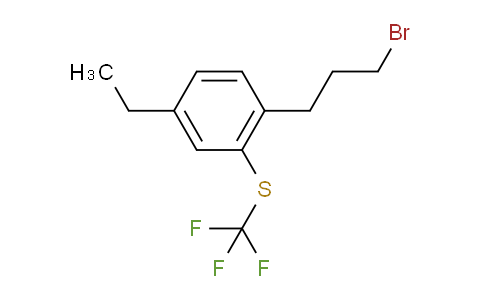 CAS No. 1806445-40-8, 1-(3-Bromopropyl)-4-ethyl-2-(trifluoromethylthio)benzene