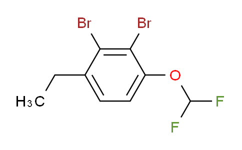 CAS No. 1806347-16-9, 1,2-Dibromo-3-difluoromethoxy-6-ethylbenzene