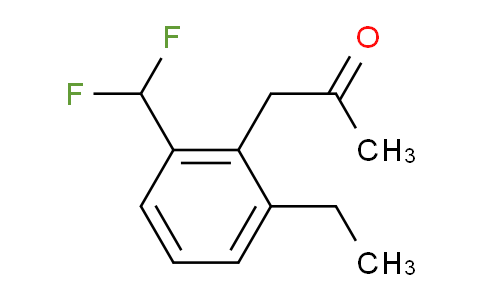 CAS No. 1803720-56-0, 1-(2-(Difluoromethyl)-6-ethylphenyl)propan-2-one