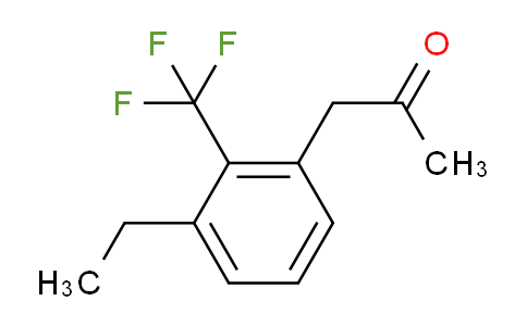 CAS No. 1804153-12-5, 1-(3-Ethyl-2-(trifluoromethyl)phenyl)propan-2-one