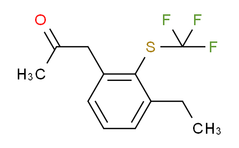 CAS No. 1805897-60-2, 1-(3-Ethyl-2-(trifluoromethylthio)phenyl)propan-2-one