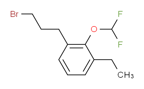 CAS No. 1803889-78-2, 1-(3-Bromopropyl)-2-(difluoromethoxy)-3-ethylbenzene