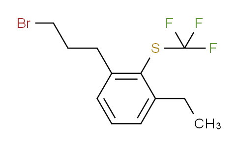 CAS No. 1804185-54-3, 1-(3-Bromopropyl)-3-ethyl-2-(trifluoromethylthio)benzene