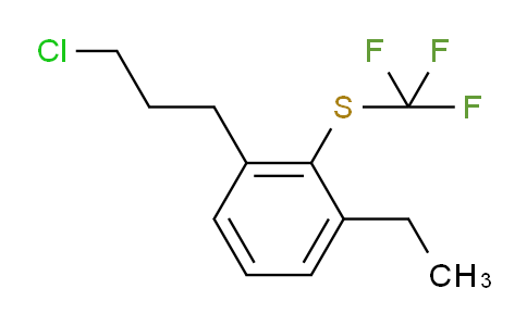 CAS No. 1806601-71-7, 1-(3-Chloropropyl)-3-ethyl-2-(trifluoromethylthio)benzene
