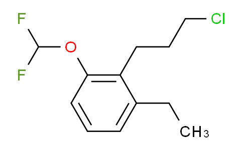 CAS No. 1803889-88-4, 1-(3-Chloropropyl)-2-(difluoromethoxy)-6-ethylbenzene