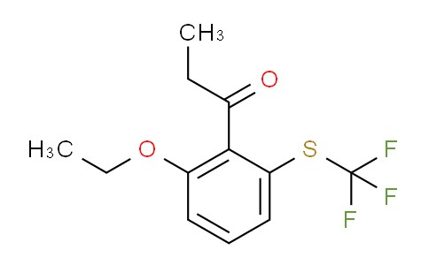 CAS No. 1805895-90-2, 1-(2-Ethoxy-6-(trifluoromethylthio)phenyl)propan-1-one