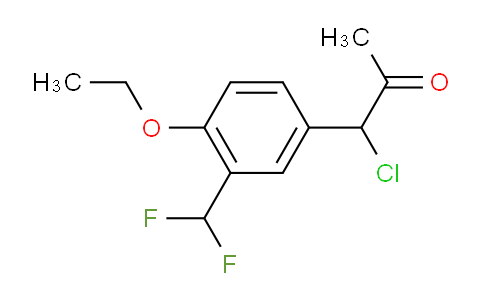 CAS No. 1804036-82-5, 1-Chloro-1-(3-(difluoromethyl)-4-ethoxyphenyl)propan-2-one