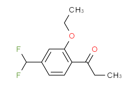 CAS No. 1804036-04-1, 1-(4-(Difluoromethyl)-2-ethoxyphenyl)propan-1-one