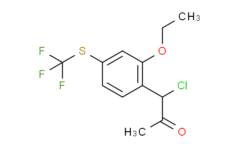 CAS No. 1806612-29-2, 1-Chloro-1-(2-ethoxy-4-(trifluoromethylthio)phenyl)propan-2-one