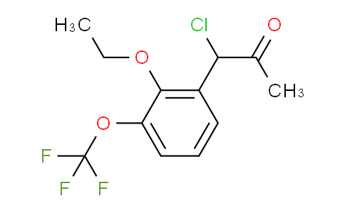 CAS No. 1804282-63-0, 1-Chloro-1-(2-ethoxy-3-(trifluoromethoxy)phenyl)propan-2-one