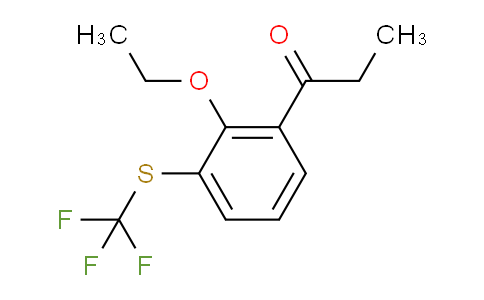 CAS No. 1806675-40-0, 1-(2-Ethoxy-3-(trifluoromethylthio)phenyl)propan-1-one