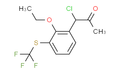 CAS No. 1806600-89-4, 1-Chloro-1-(2-ethoxy-3-(trifluoromethylthio)phenyl)propan-2-one