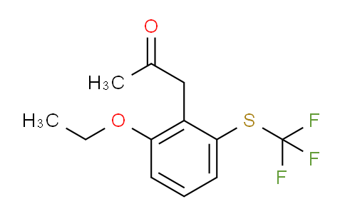 CAS No. 1806612-10-1, 1-(2-Ethoxy-6-(trifluoromethylthio)phenyl)propan-2-one