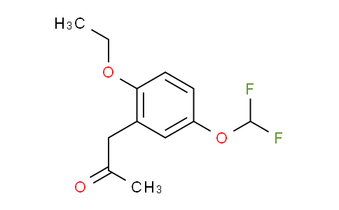CAS No. 1804141-70-5, 1-(5-(Difluoromethoxy)-2-ethoxyphenyl)propan-2-one