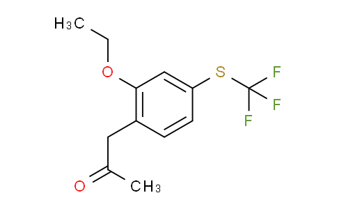 CAS No. 1806384-82-6, 1-(2-Ethoxy-4-(trifluoromethylthio)phenyl)propan-2-one