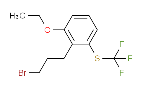 CAS No. 1805723-24-3, 1-(3-Bromopropyl)-2-ethoxy-6-(trifluoromethylthio)benzene