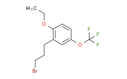 CAS No. 1806598-66-2, 1-(3-Bromopropyl)-2-ethoxy-5-(trifluoromethoxy)benzene