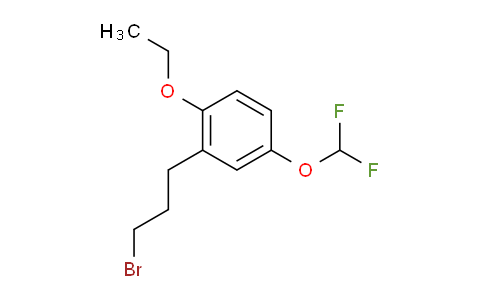 CAS No. 1804278-47-4, 1-(3-Bromopropyl)-5-(difluoromethoxy)-2-ethoxybenzene