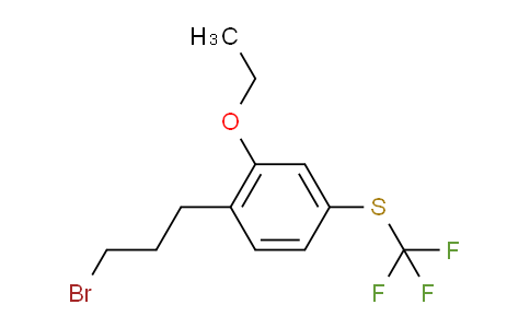 CAS No. 1806689-12-2, 1-(3-Bromopropyl)-2-ethoxy-4-(trifluoromethylthio)benzene