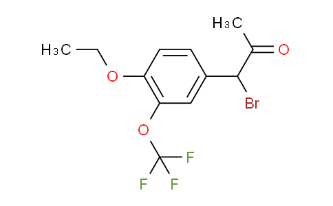CAS No. 1805895-72-0, 1-Bromo-1-(4-ethoxy-3-(trifluoromethoxy)phenyl)propan-2-one