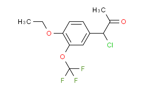 CAS No. 1804157-47-8, 1-Chloro-1-(4-ethoxy-3-(trifluoromethoxy)phenyl)propan-2-one
