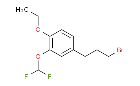 CAS No. 1804149-63-0, 1-(3-Bromopropyl)-3-(difluoromethoxy)-4-ethoxybenzene