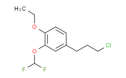 CAS No. 1805890-61-2, 1-(3-Chloropropyl)-3-(difluoromethoxy)-4-ethoxybenzene