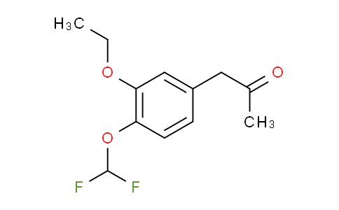 CAS No. 1803889-17-9, 1-(4-(Difluoromethoxy)-3-ethoxyphenyl)propan-2-one