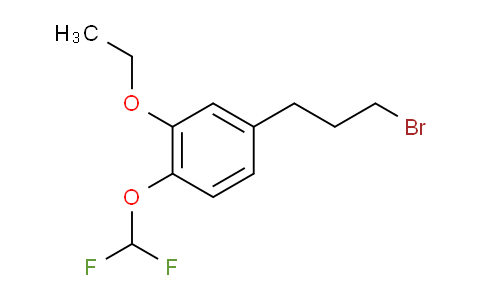CAS No. 1806418-42-7, 1-(3-Bromopropyl)-4-(difluoromethoxy)-3-ethoxybenzene