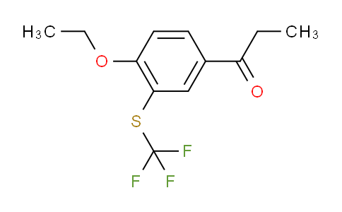 CAS No. 1806626-97-0, 1-(4-Ethoxy-3-(trifluoromethylthio)phenyl)propan-1-one