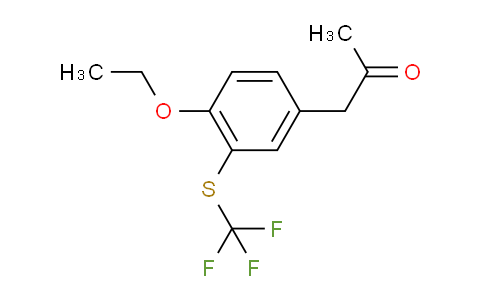 CAS No. 1806627-32-6, 1-(4-Ethoxy-3-(trifluoromethylthio)phenyl)propan-2-one