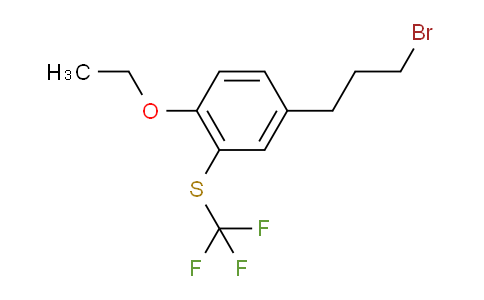 CAS No. 1804180-76-4, 1-(3-Bromopropyl)-4-ethoxy-3-(trifluoromethylthio)benzene