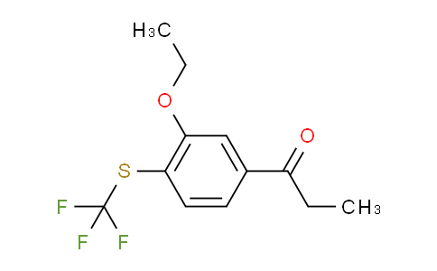 DY723500 | 1804283-20-2 | 1-(3-Ethoxy-4-(trifluoromethylthio)phenyl)propan-1-one