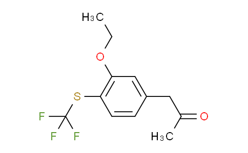 CAS No. 1804044-16-3, 1-(3-Ethoxy-4-(trifluoromethylthio)phenyl)propan-2-one