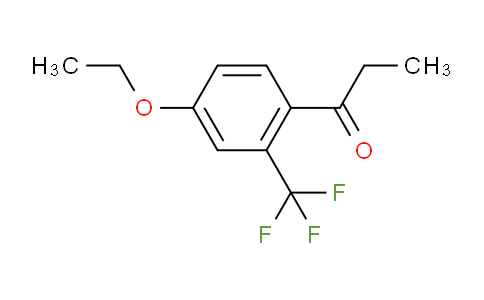 CAS No. 1805895-79-7, 1-(4-Ethoxy-2-(trifluoromethyl)phenyl)propan-1-one